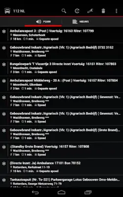 112 NL - P2000 meldingen android App screenshot 2