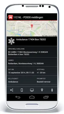 112 NL - P2000 meldingen android App screenshot 8